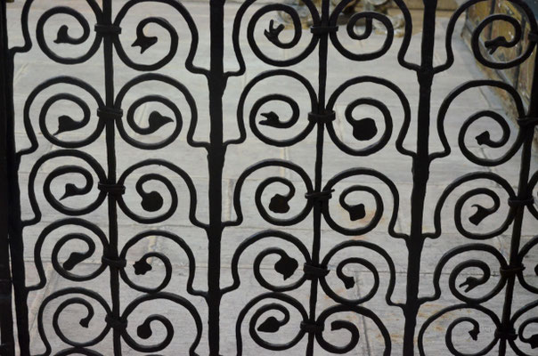 Grille en fer forgé