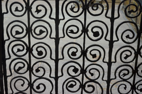 Grille en fer forgé
