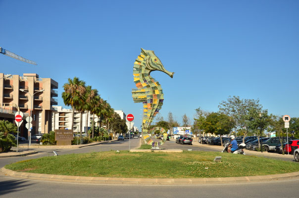 Rond-point de l'hippocampe (Olhão, Portugal)