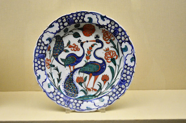 Céramique Plat provenant de Turquie (Musée Gulbenkian, Lisbonne)