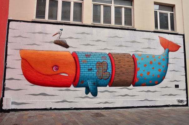 Baleine œuvre de Dépose Octobre 2019