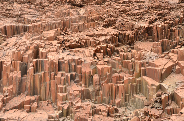 Orgues basaltiques, Brandberg, Namibie