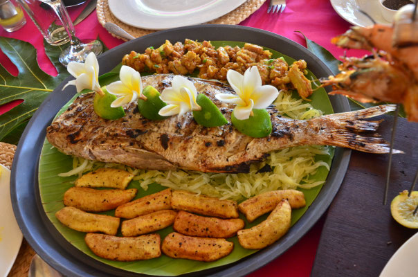 Poisson capitaine grillé (Madagascar)