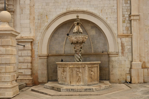 Petite fontaine d'Onofrio, Dubrovnik, Croatie