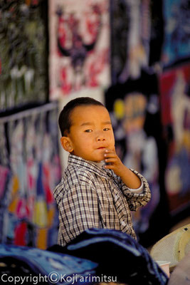 中国雲南省昆明の写真　子供