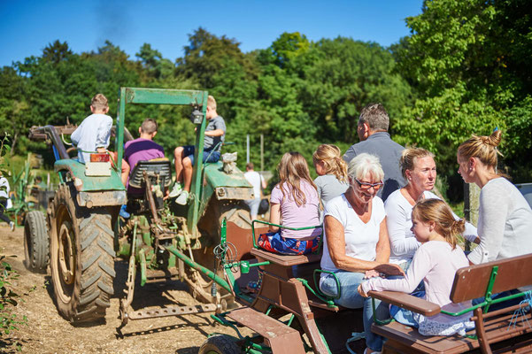 Fahrt mit dem Traktor