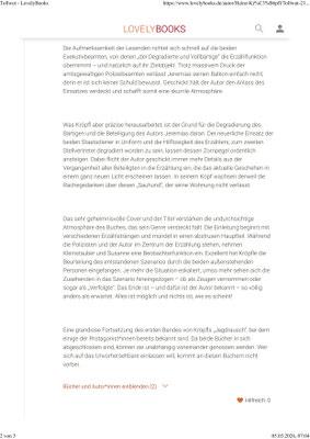 grandiose Fortsetzung von Heinz Kröpfls Jagdrausch die beiden Bücher sind in sich abgeschlossen und können unabhängig voneinander gelesen und genossen werden wer sich auf das Unvorhersehbare einlassen will kommt an diesen Büchern nicht vorbei