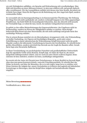 Wenn Literatur die Aufgabe hat, unsere Gewissheiten zu irritieren und zugleich mit ästhetischer Formstrenge zu überzeugen, dann hat Heinz Kröpfl diese Aufgabe mit beeindruckender Eleganz eingelöst