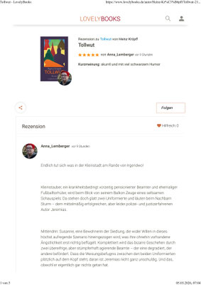 undurchsichtige Atmosphäre des Buches verschiedene Erzählstränge abstruser Hauptteil exzellent hat Heinz Kröpfl die Beurteilung des Szenarios durch die beiden außenstehenden Personen eingefangen Ende völlig anders als erwartet nicht ist wie es scheint