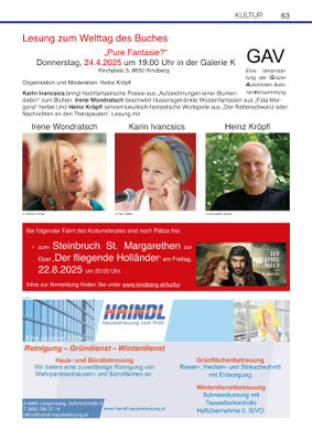 "Kindberg einfach lebenswert!" - Gemeindezeitung 1/2025 (April)