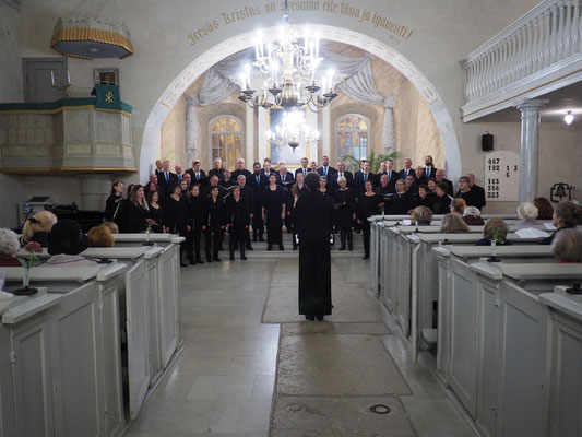 Konzert in Kuressaare, gemeinsam mit dem Männerchor SÜM