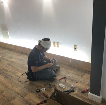 お客様が間接照明を自作で