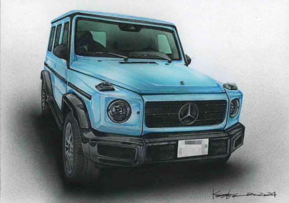 ベンツの車絵イラスト