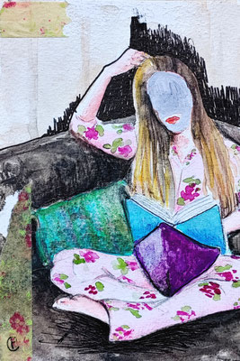 005 - Sophie - 10,5 x 15,5 cm - Mixed Media
