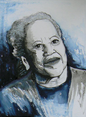 006 - Toni Morrison - Watercolour - 30x40 cm