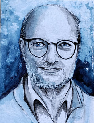 002 - Marc (for Riena) - Watercolour - 30x40 cm