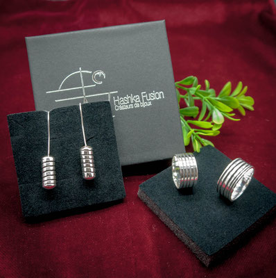 hashka-fusion-boucles-d-oreille-contemporaines-argent-heliks-gravure-artisan-bijoutier-joaillier-createur-auvergne-rhone-alpes