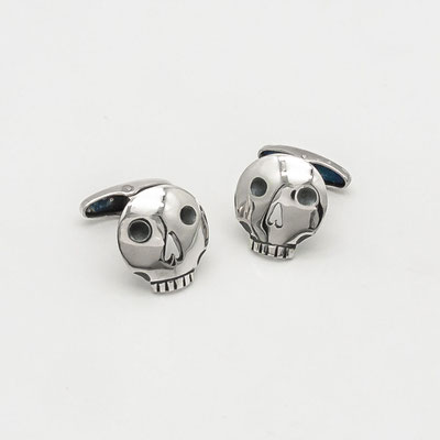 bouton-manchette-argent-tete-de-mort-calavera-homme-accessoire-mariage-bijoutier-createur-joaillier-auvergne-rhone-alpes