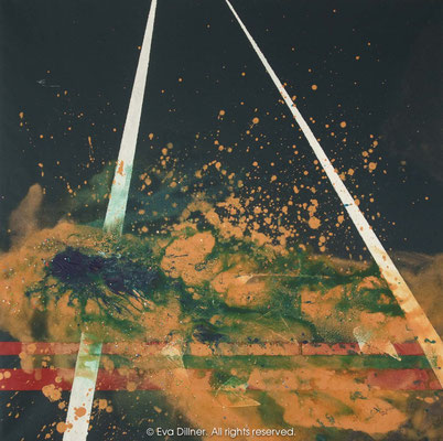 Highway to Heaven, Interference in Time Travel, Off the Grid, Raketen A189 96x96cm ©2012 Eva Dillner