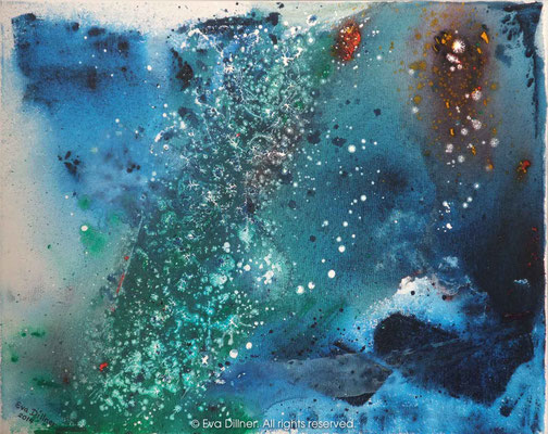 Cosmic Sea C371 50x40cm ©2014 Eva Dillner. Collection Municipality of Eksjö Sweden