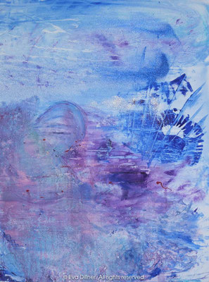 C301 36x48" ©2010 Eva Dillner. Painted for TellusArt in Mumbai, India at Prince of Wales Museum