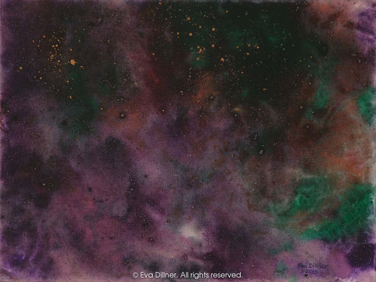 Natthimmel B285 40x30cm ©2013 Eva Dillner. Private collection Sweden
