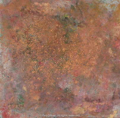 Meditation diptych B208 47x47cm ©2009 Eva Dillner. Private collection USA