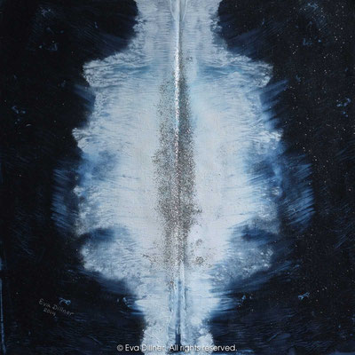 Sonic Blues Quadtych C335 47x47cm ©2014 Eva Dillner