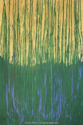 Guld och gröna skogar A195 97x145cm ©2012 Eva Dillner