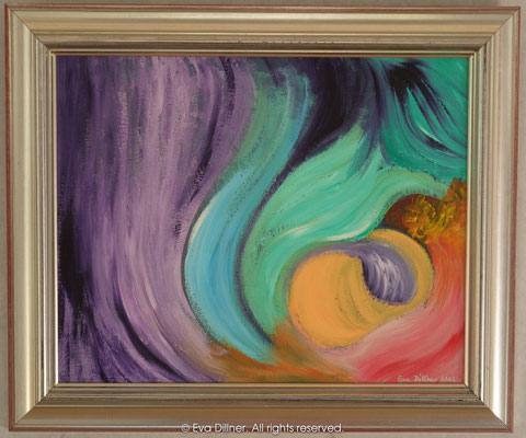 A134 50x42cm ©2002 Eva Dillner. Corporate Collection Sweden. "är det en Georgia O'Keeffe?"