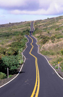 1- Hawaii, Maui, Road, Straße, zick zack