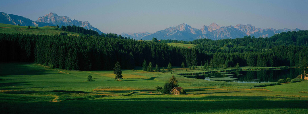 1-Blick auf das Allgäu, Füssen, Alpen
