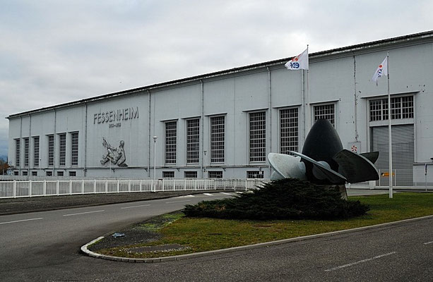 1-Laufwasserkraftwerk, Fessenheim, Rhein, Frankreich