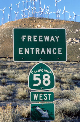 10- Freeway, Entrance, 58 west, Kalifornien, USA