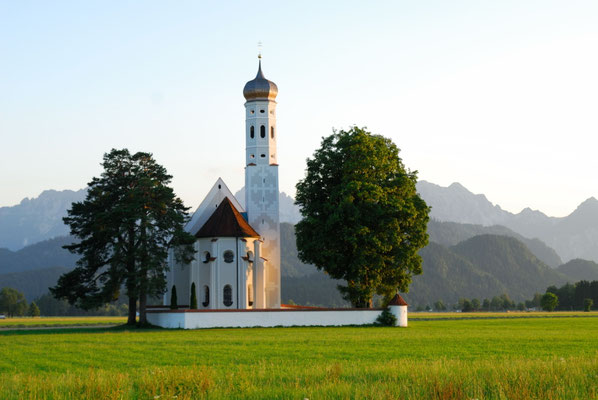 2- Allgäu Wallfahrtskirche St. Coloman, Füssen, Barock, Alpen, Bayern, Kirche, Kapelle