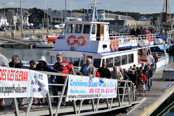 Retour à terre après 1h30 de navigation
