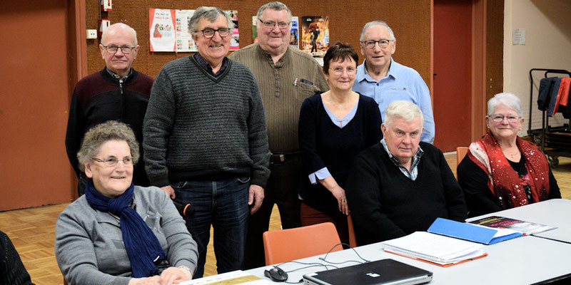 Bernard Guais, Jean-Pierre Mounier,  Roger Petipas, Marie-Thérèse Dufeu et Jean-Claude Lamy