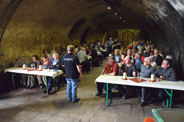 Dégustation de Riesling sec, demi-sec et moelleux dans la cave Adolf Storzel