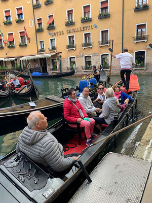Mardi 10 septembre : Venise départ pour un tour en gondole de 30 minutes
