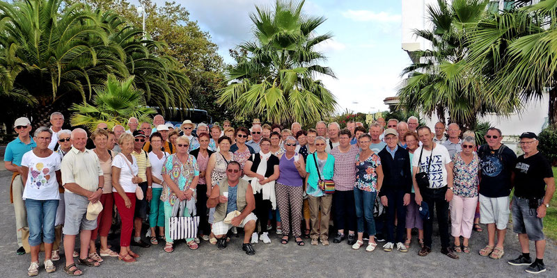 Le groupe au port d'Hendaye