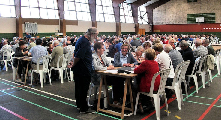 Vue d'ensemble des joueurs dans la salle