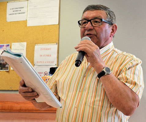 Joseph Jeuland a souhaité la bienvenue aux adhérents 
