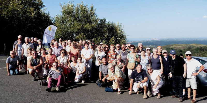 Le groupe au col en Espagne