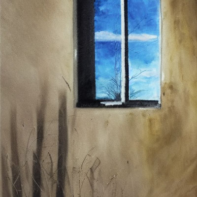 blue window © Christopher A. Oberdorfer