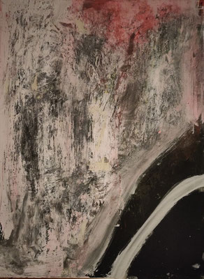 The Road - Farbe auf Leinwand © Christopher A. Oberdorfer