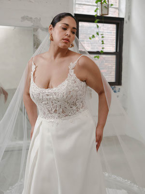 Perfekt sitzende Brautkleider für Curvy-Bräute.