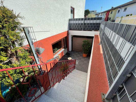 Ferienwohnung Weinheim -Zugang-