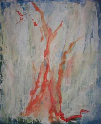 Feuergeister I, 60x50cm, Acryl auf Leinwand