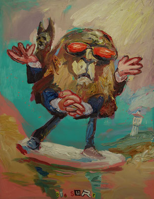 Dr. Surf  110 x 85 cm  oil on canvas