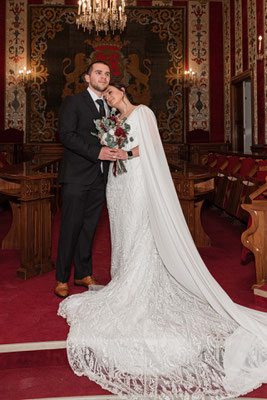 Fotografía de bodas en el ayuntamiento de Alicante